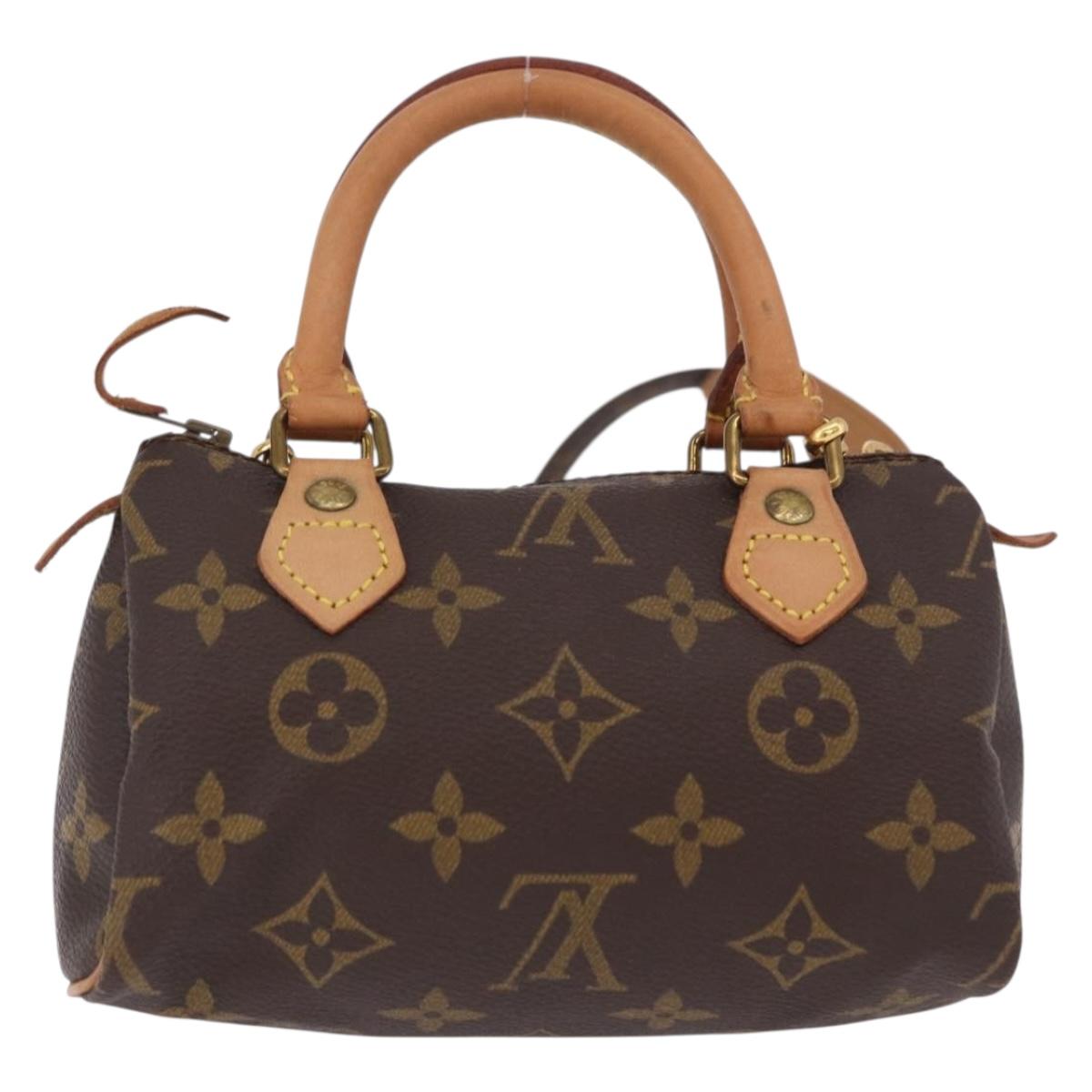 LOUIS VUITTON Monogram Mini Speedy Hand Bag M41534 LV Auth 202596V