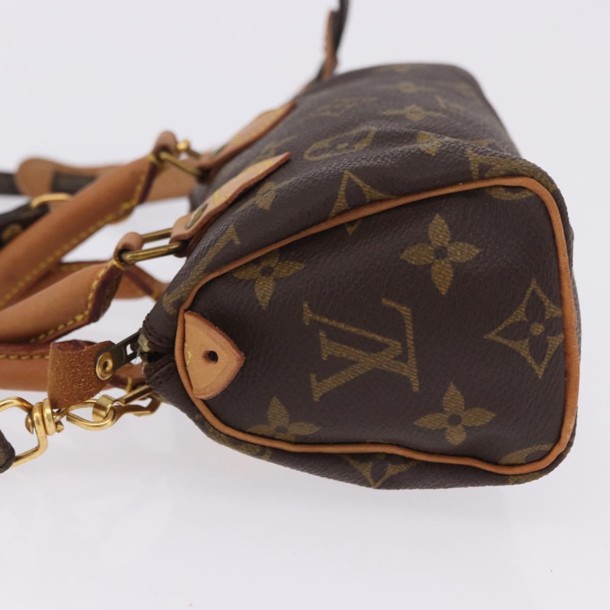 LOUIS VUITTON Monogram Mini Speedy Hand Bag M41534 LV Auth 202596V