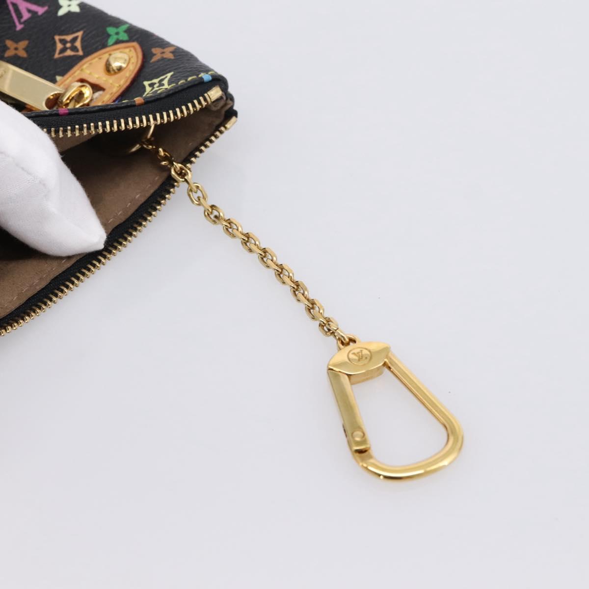 LOUIS VUITTON Monogram Multicolor Pochette MM Purse Black M60031 LV Auth 202597V