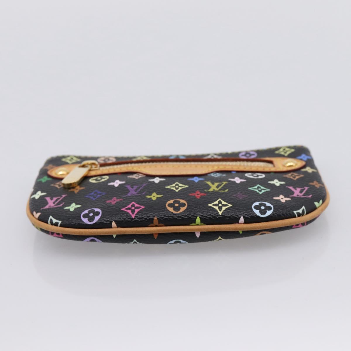 LOUIS VUITTON Monogram Multicolor Pochette MM Purse Black M60031 LV Auth 202597V