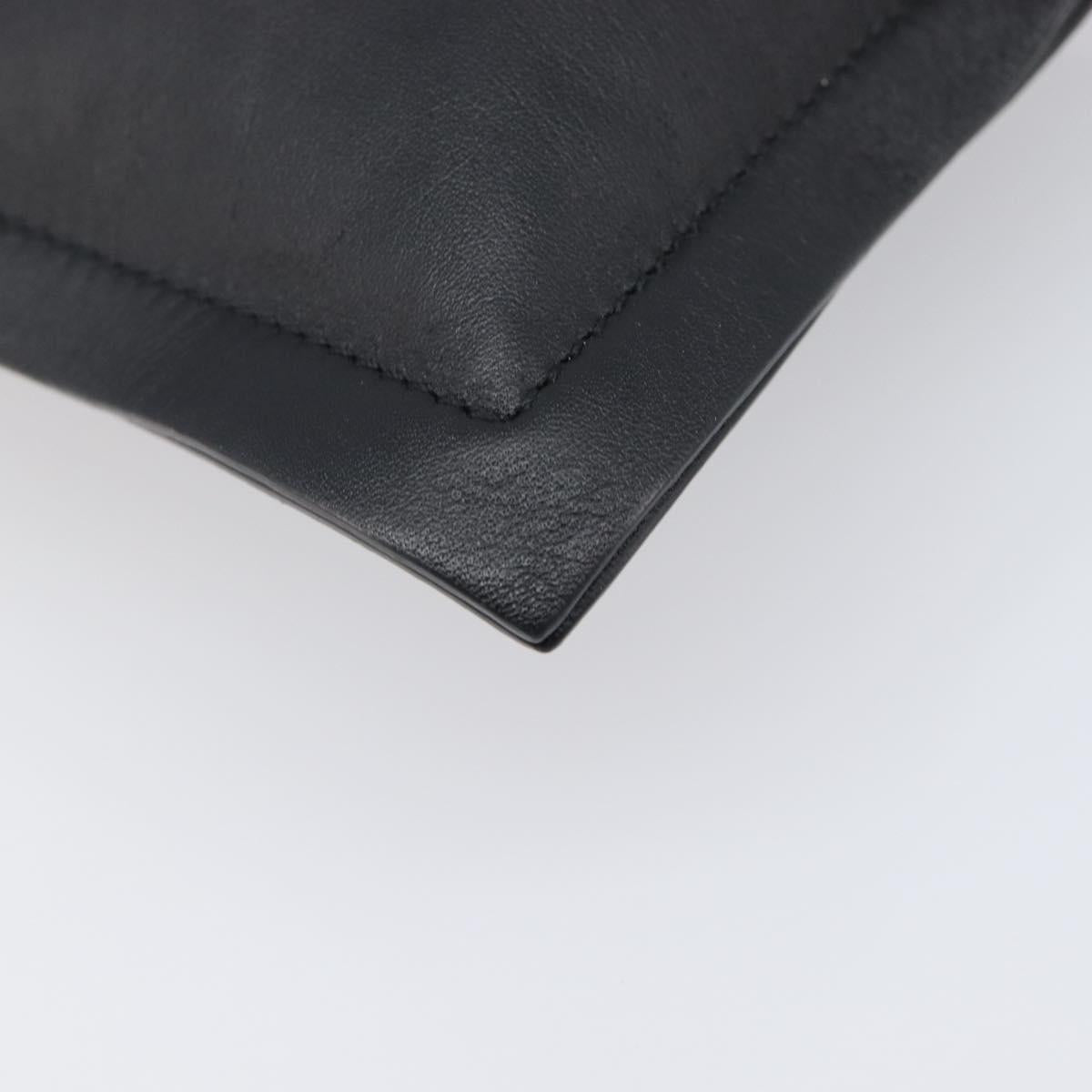Salvatore Ferragamo Vala Shoulder Pouch Leather Black Auth 202598V