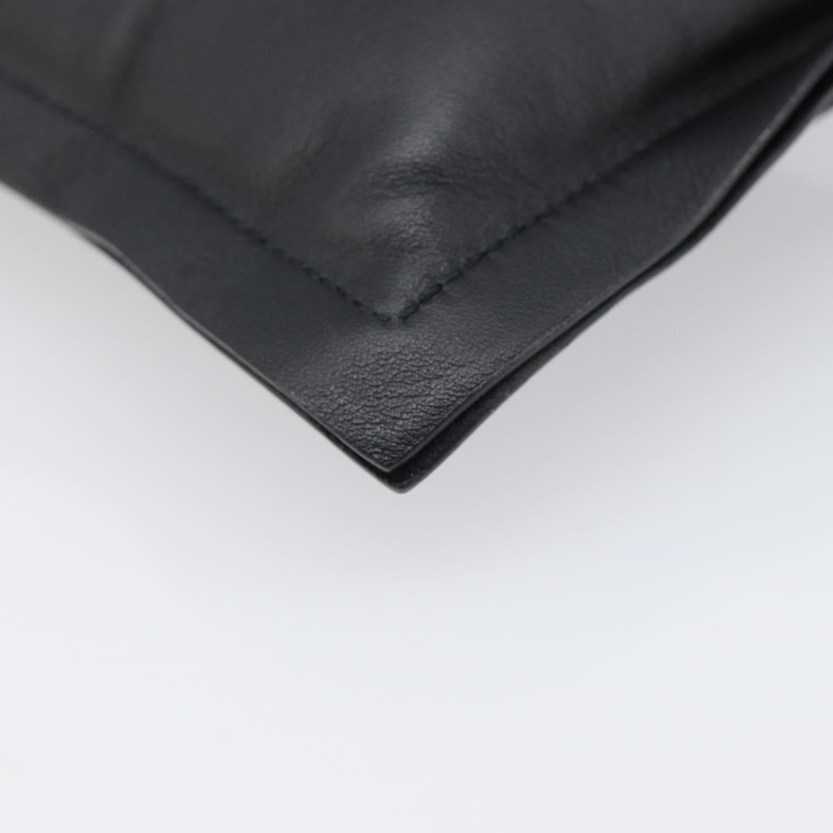 Salvatore Ferragamo Vala Shoulder Pouch Leather Black Auth 202598V
