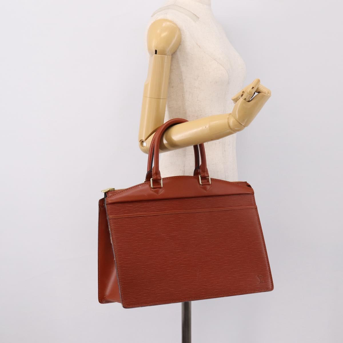 LOUIS VUITTON Epi Riviera Hand Bag Kenya Brown M48183 LV Auth 202601