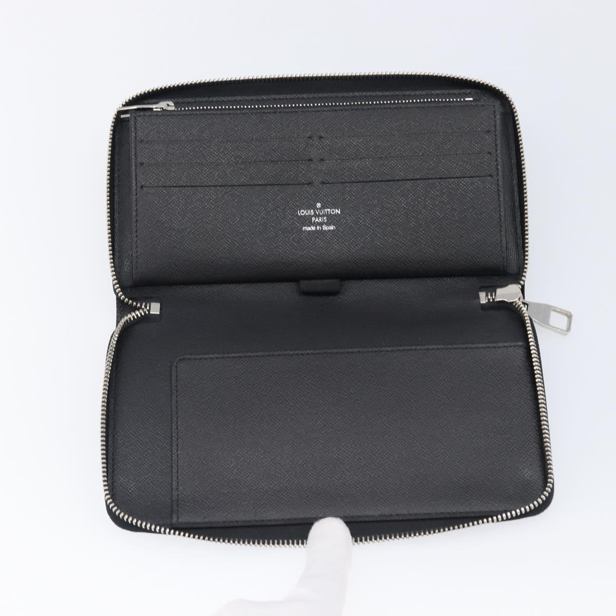 LOUIS VUITTON Damier Grafitte Zippy Organizer Long Wallet N63077 LV Auth 202603