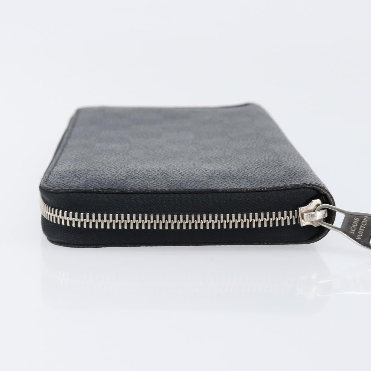 LOUIS VUITTON Damier Grafitte Zippy Organizer Long Wallet N63077 LV Auth 202603