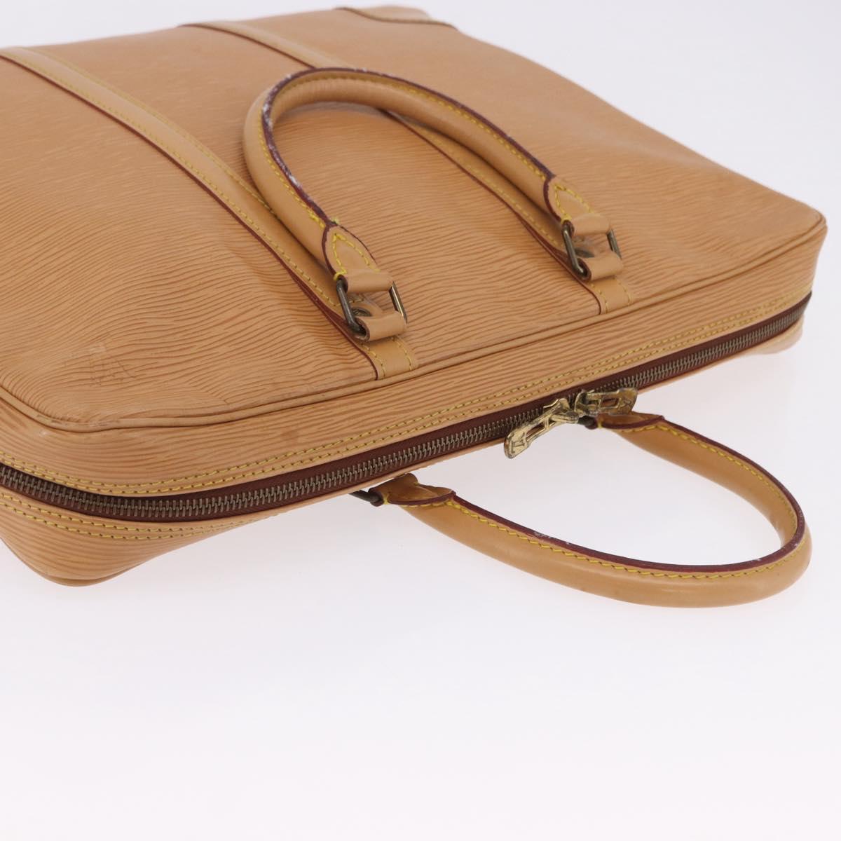 LOUIS VUITTON Epi Porte Documents Voyage Business Bag Beige M54476 Auth 202607