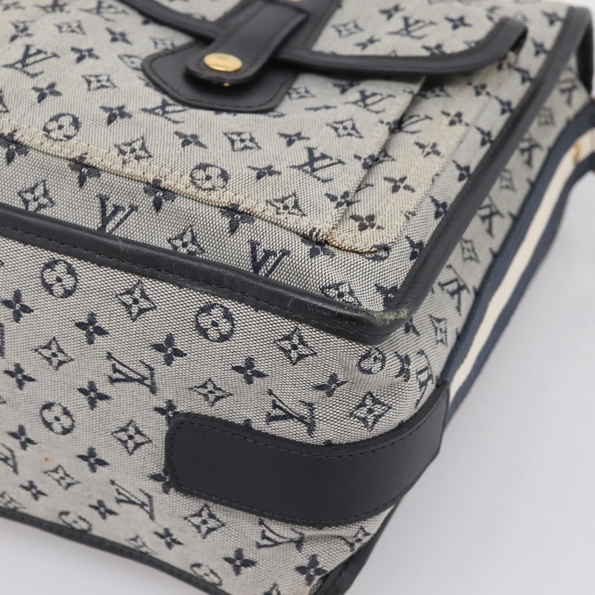 LOUIS VUITTON Monogram Mini Sac Mary Kate 48h Hand Bag Blue M42341 Auth 202608V