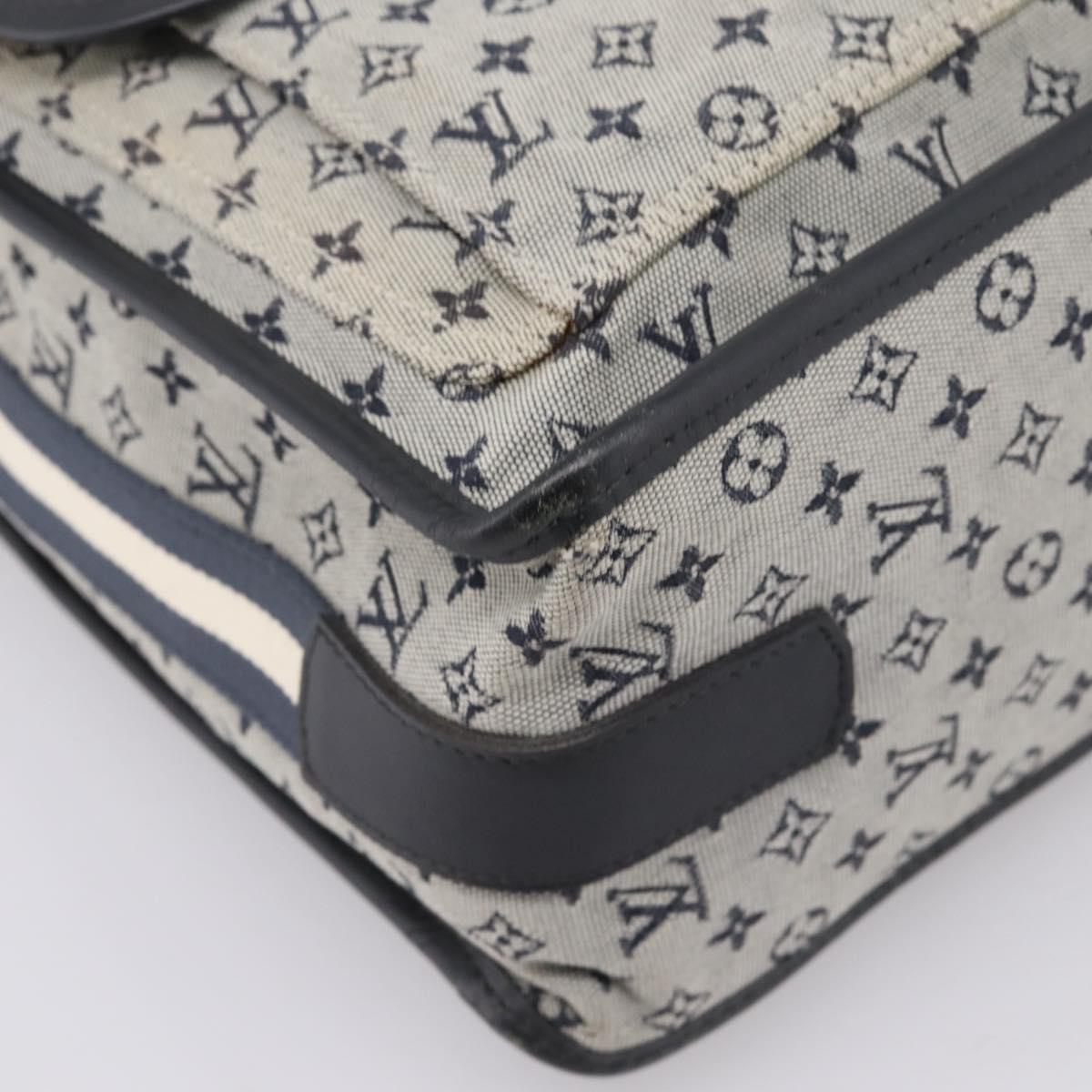 LOUIS VUITTON Monogram Mini Sac Mary Kate 48h Hand Bag Blue M42341 Auth 202608V