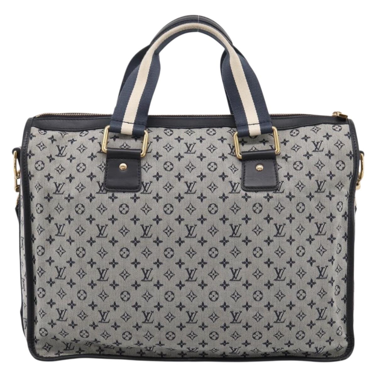 LOUIS VUITTON Monogram Mini Sac Mary Kate 48h Hand Bag Blue M42341 Auth 202608V