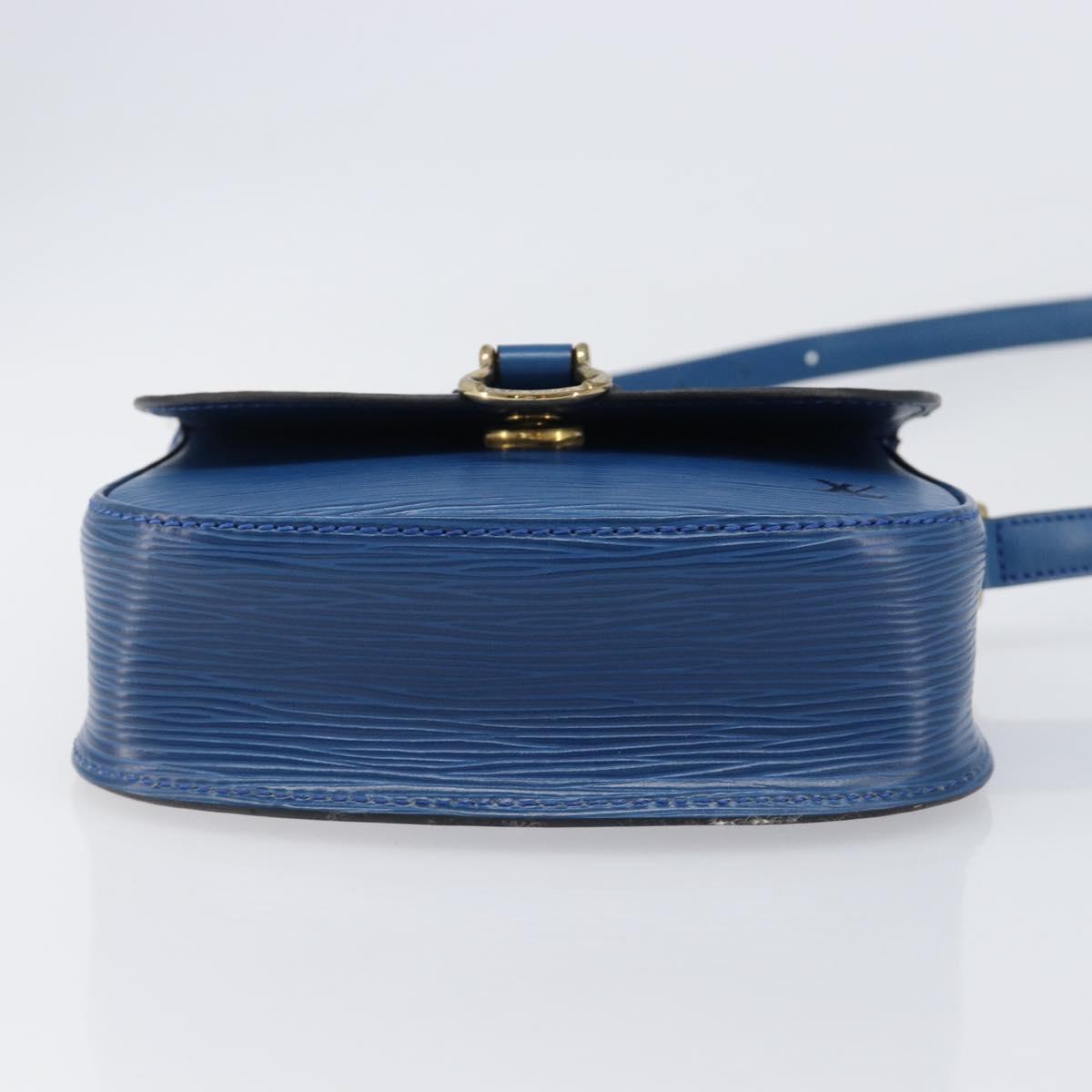 LOUIS VUITTON Epi Saint Cloud PM Shoulder Bag Blue M52215 LV Auth 202609A