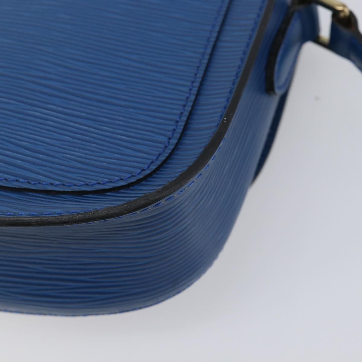 LOUIS VUITTON Epi Saint Cloud PM Shoulder Bag Blue M52215 LV Auth 202609A