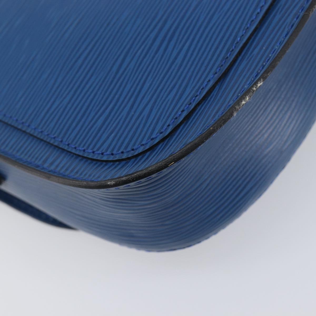 LOUIS VUITTON Epi Saint Cloud PM Shoulder Bag Blue M52215 LV Auth 202609A