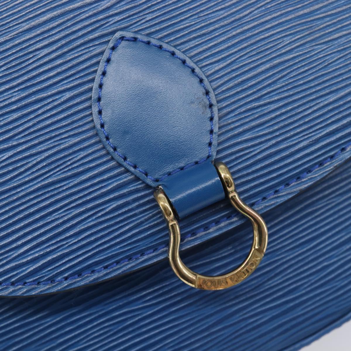 LOUIS VUITTON Epi Saint Cloud PM Shoulder Bag Blue M52215 LV Auth 202609A