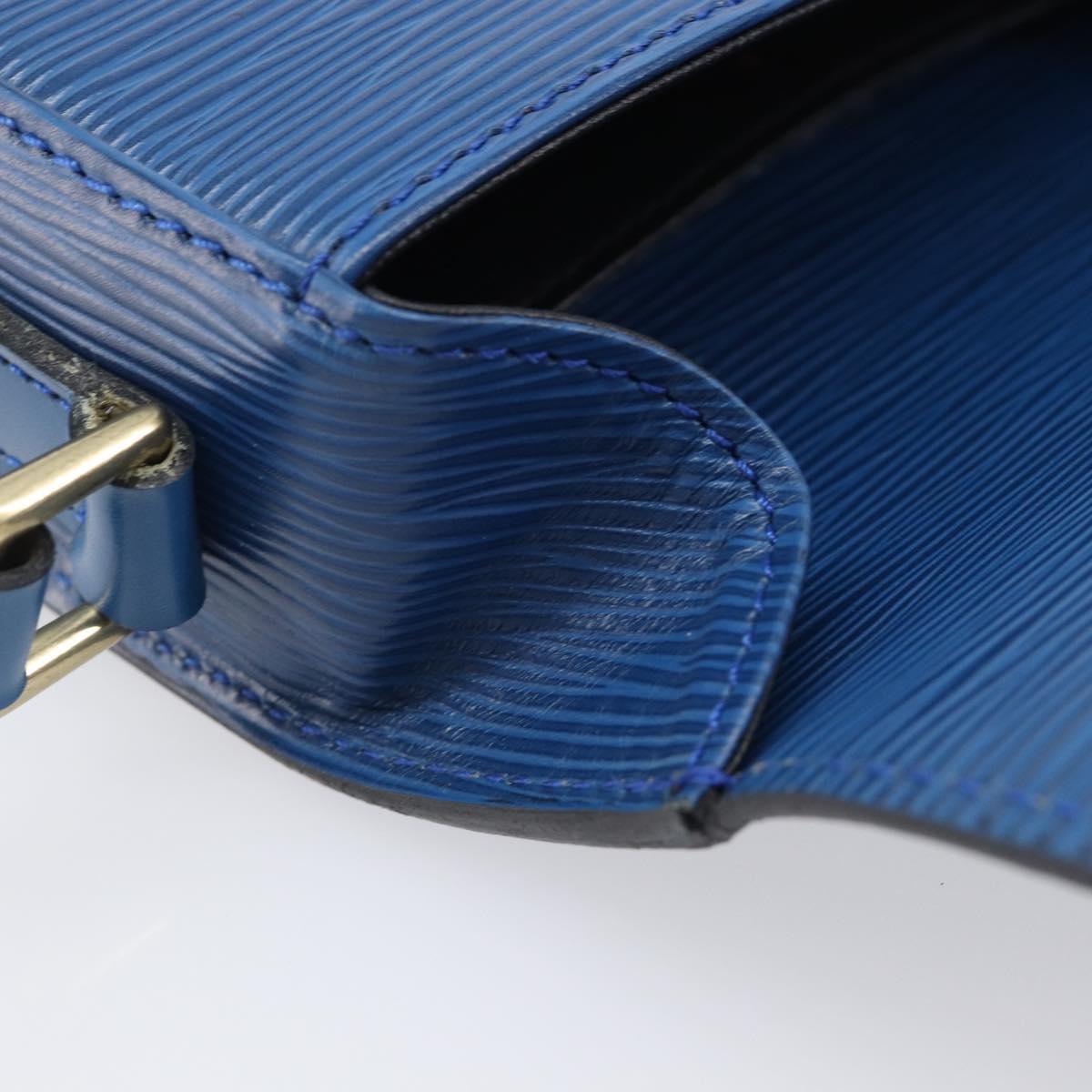 LOUIS VUITTON Epi Saint Cloud PM Shoulder Bag Blue M52215 LV Auth 202609A