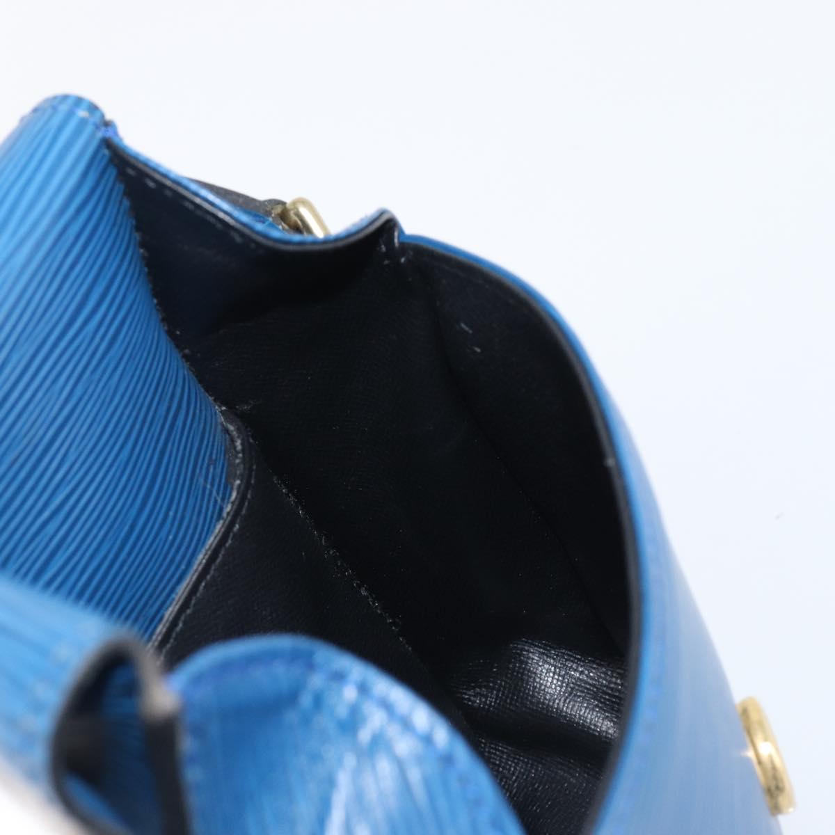 LOUIS VUITTON Epi Saint Cloud PM Shoulder Bag Blue M52215 LV Auth 202609A