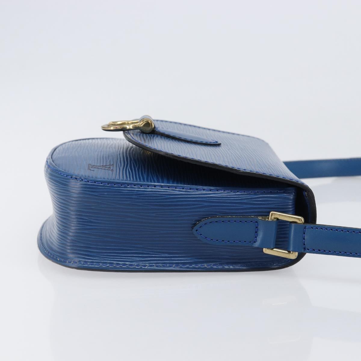 LOUIS VUITTON Epi Saint Cloud PM Shoulder Bag Blue M52215 LV Auth 202609A