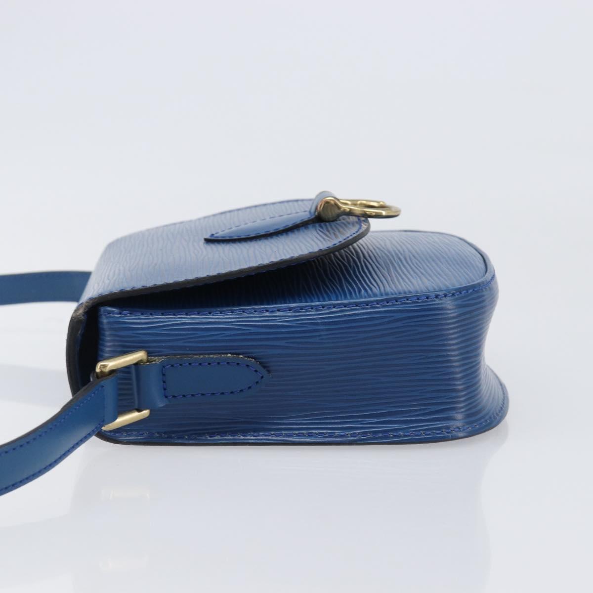 LOUIS VUITTON Epi Saint Cloud PM Shoulder Bag Blue M52215 LV Auth 202609A