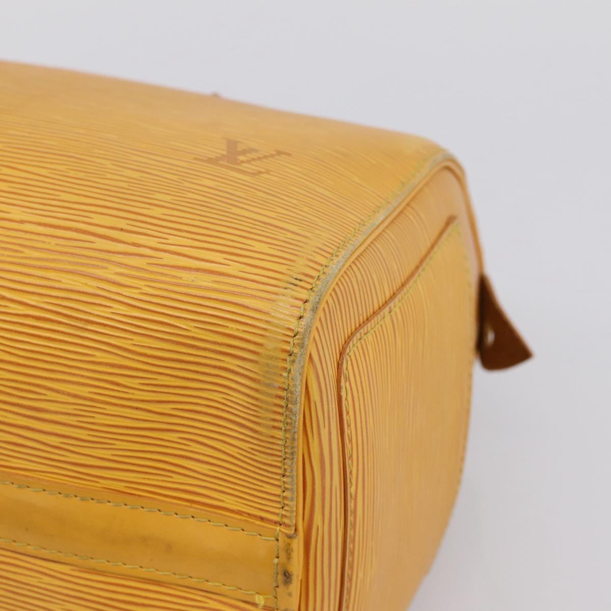 LOUIS VUITTON Epi Speedy 25 Hand Bag Tassili Yellow M43019 LV Auth 202610