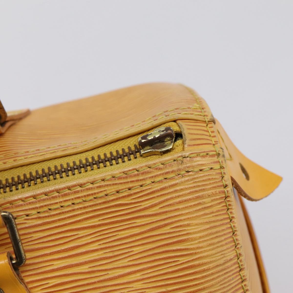 LOUIS VUITTON Epi Speedy 25 Hand Bag Tassili Yellow M43019 LV Auth 202610