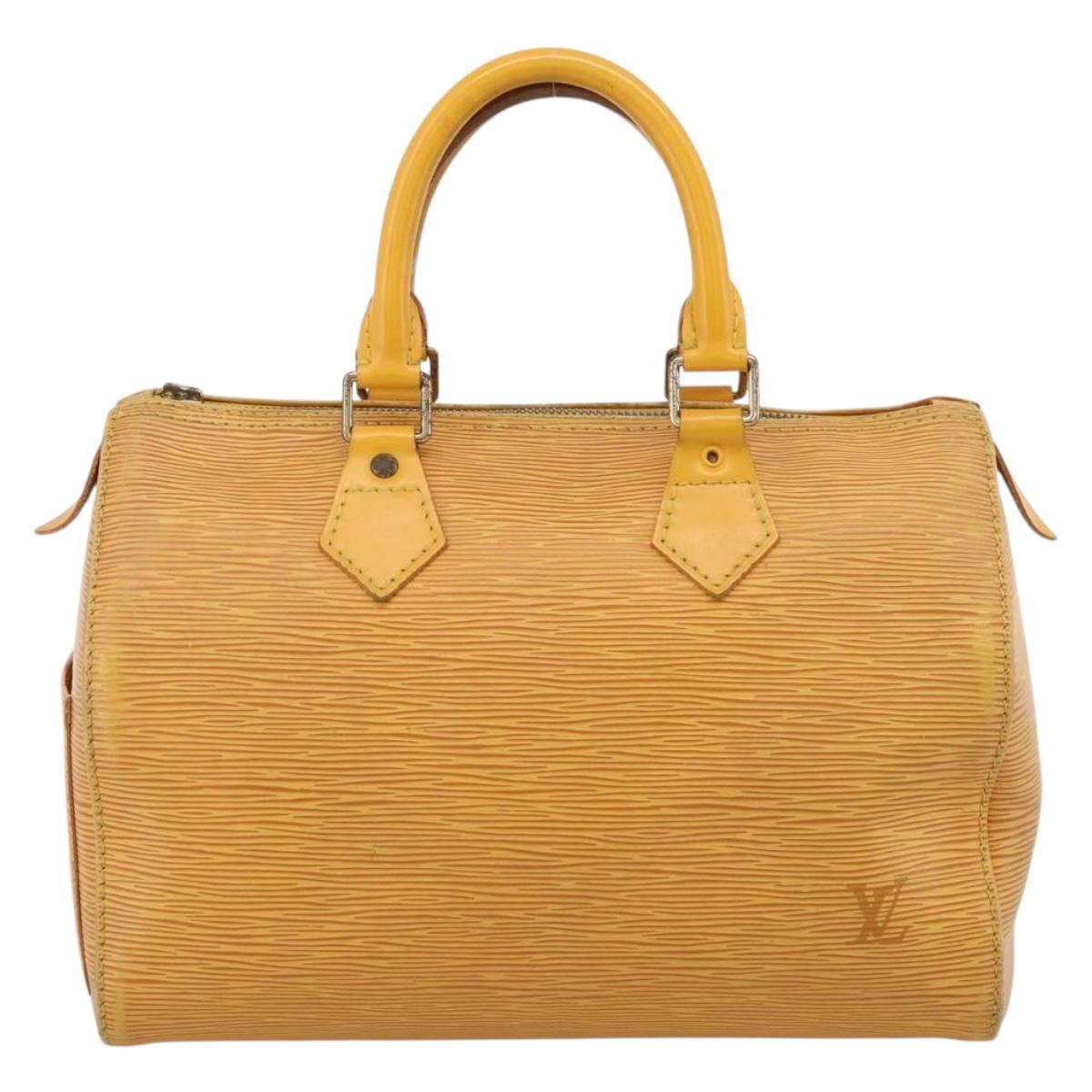 LOUIS VUITTON Epi Speedy 25 Hand Bag Tassili Yellow M43019 LV Auth 202610