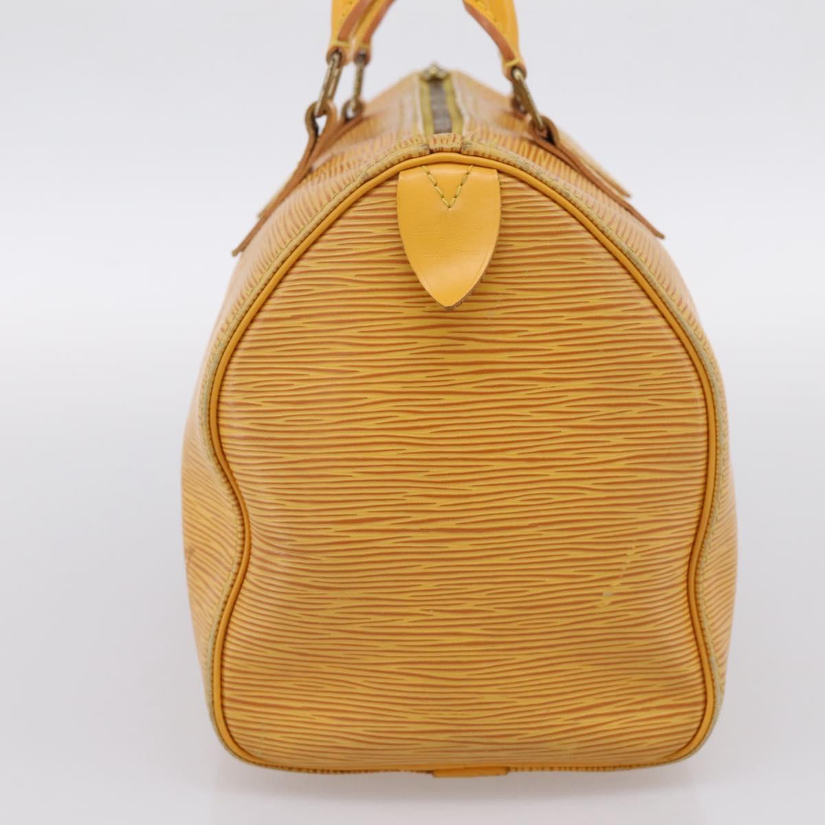 LOUIS VUITTON Epi Speedy 25 Hand Bag Tassili Yellow M43019 LV Auth 202610