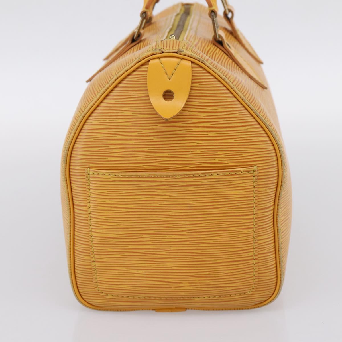 LOUIS VUITTON Epi Speedy 25 Hand Bag Tassili Yellow M43019 LV Auth 202610