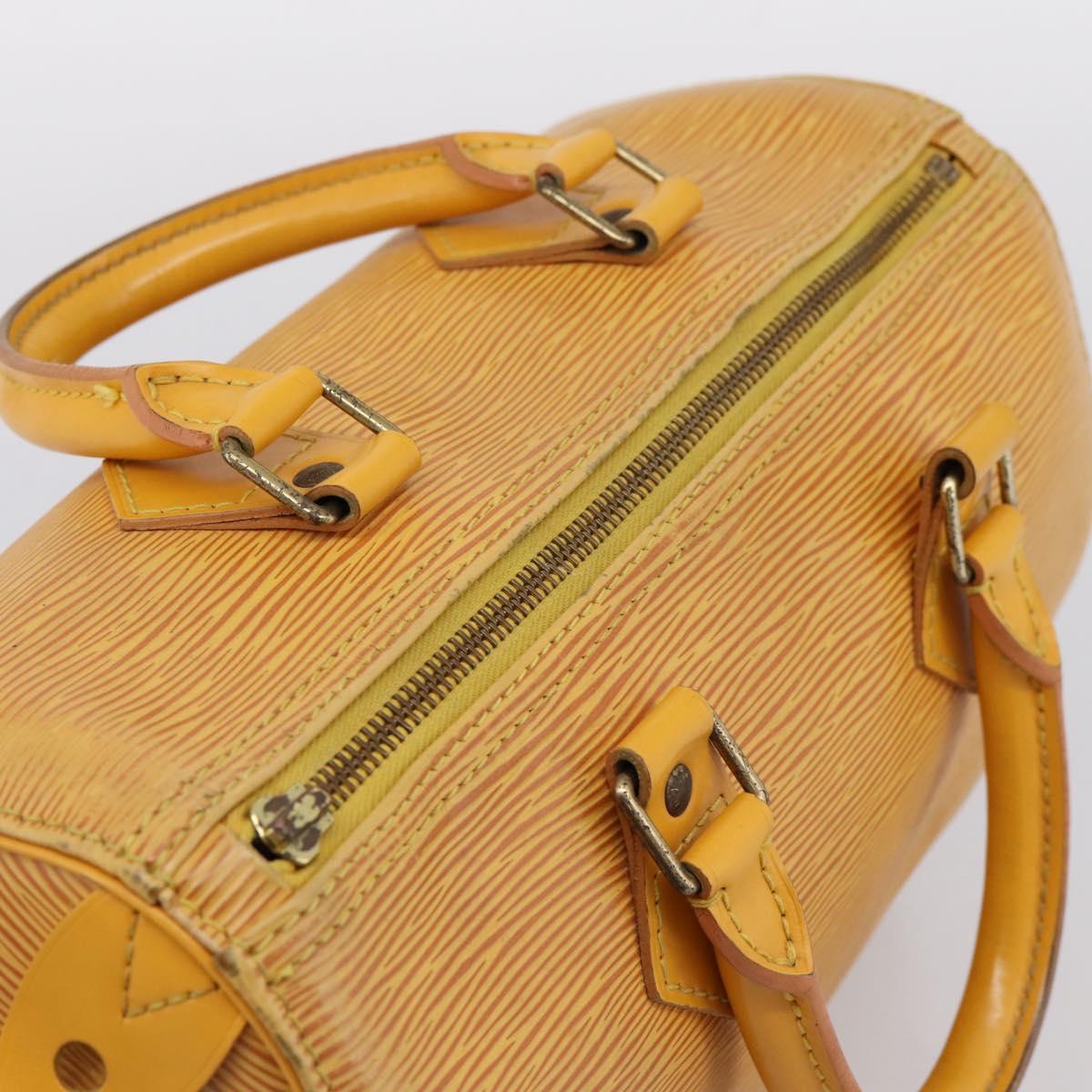 LOUIS VUITTON Epi Speedy 25 Hand Bag Tassili Yellow M43019 LV Auth 202610