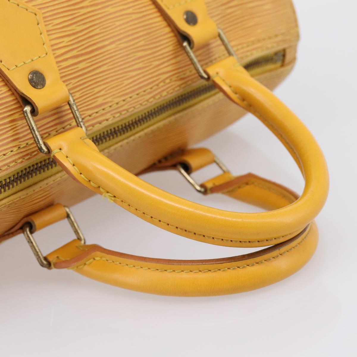 LOUIS VUITTON Epi Speedy 25 Hand Bag Tassili Yellow M43019 LV Auth 202610