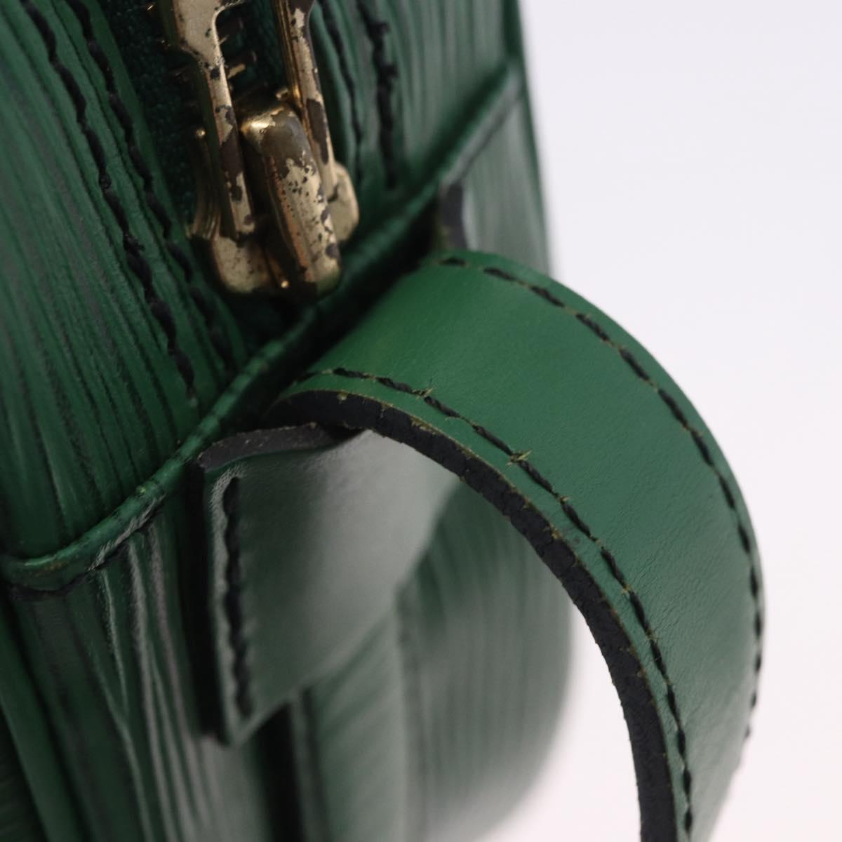 LOUIS VUITTON Epi Jeune Fille MM Shoulder Bag Green M52154 LV Auth 202611