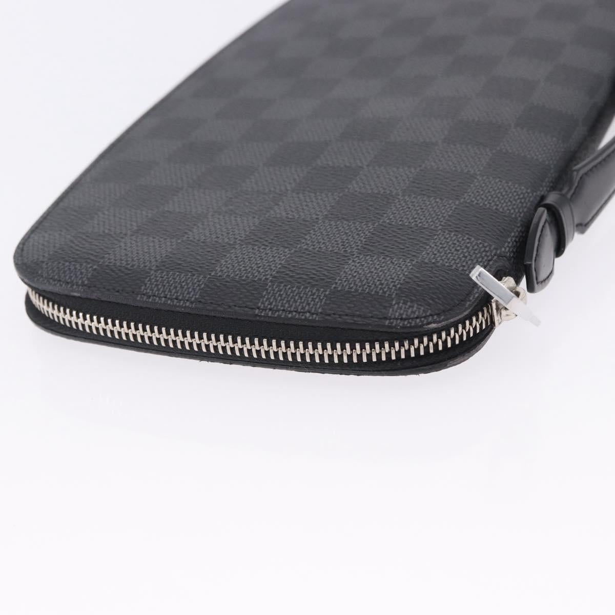 LOUIS VUITTON Damier Grafitte Organizer Atoll Travel Case N48255 LV Auth 202615A