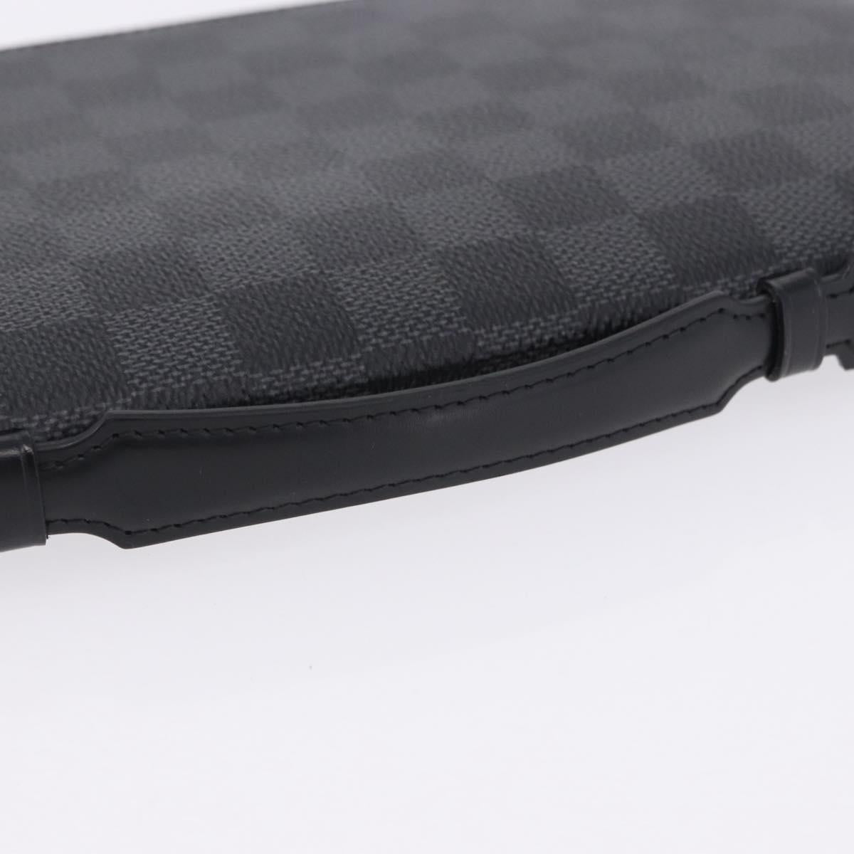 LOUIS VUITTON Damier Grafitte Organizer Atoll Travel Case N48255 LV Auth 202615A