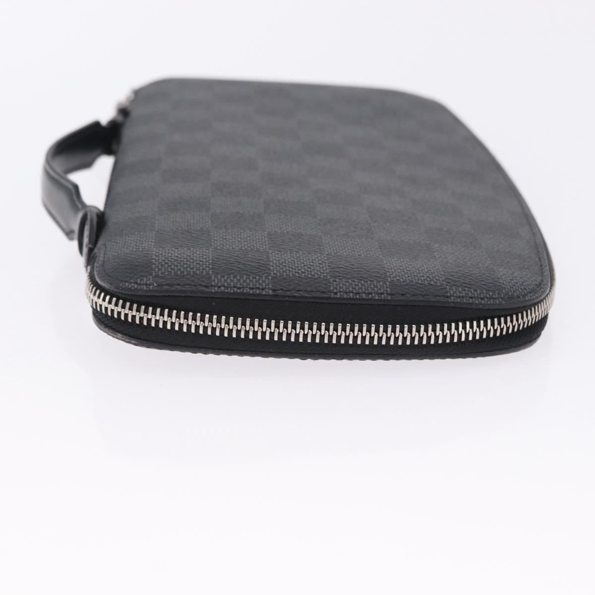 LOUIS VUITTON Damier Grafitte Organizer Atoll Travel Case N48255 LV Auth 202615A