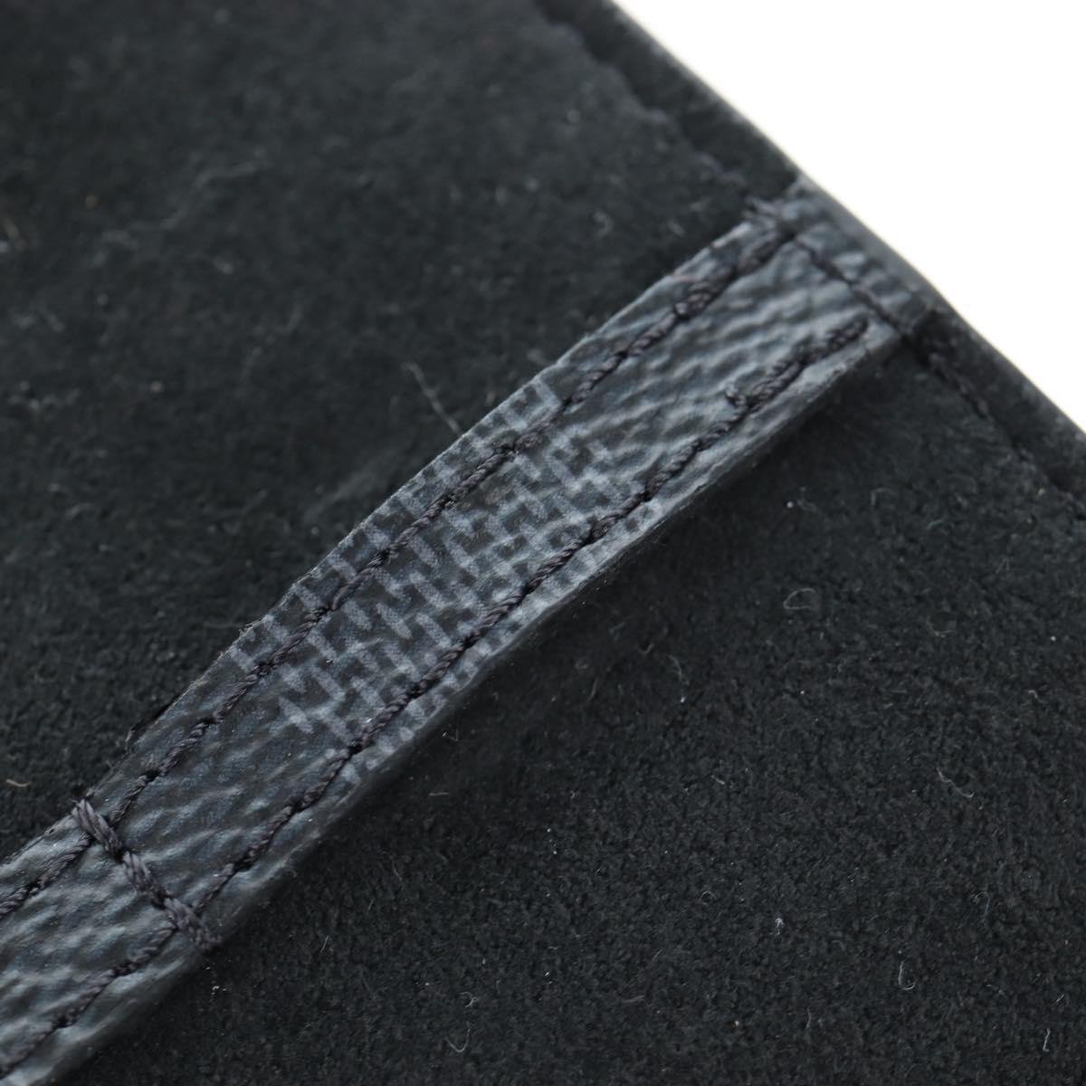 LOUIS VUITTON Damier Graphite Cufflinks LV Catch Cuffs M80188 LV Auth 202616V
