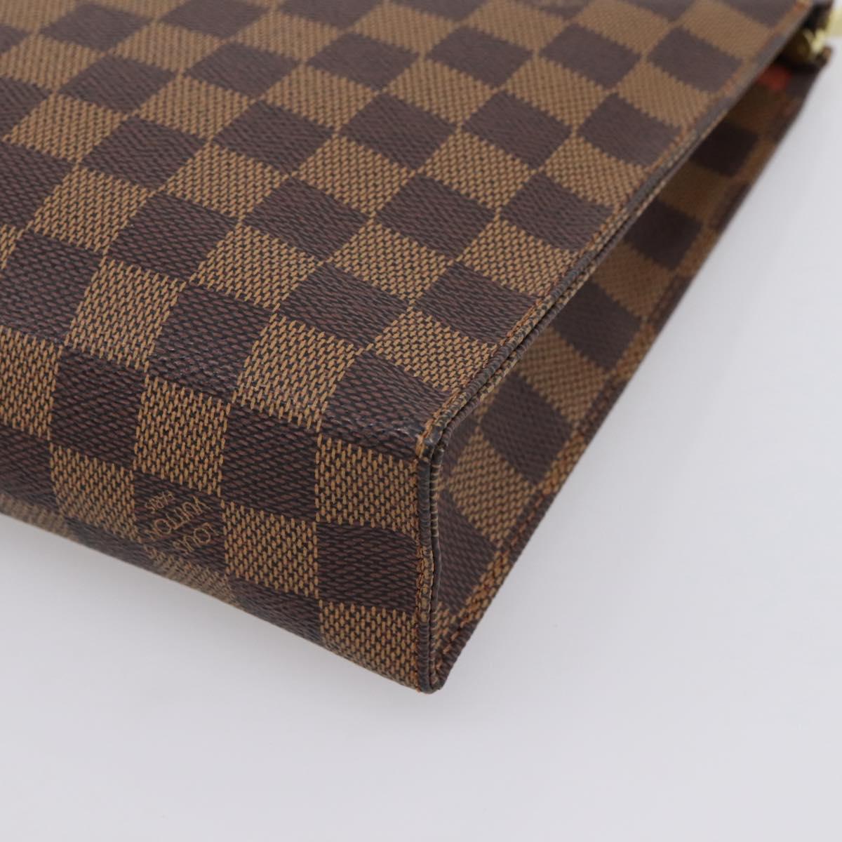 LOUIS VUITTON Damier Ebene Poche Toilette 26 Pouch N47543 LV Auth 202619A