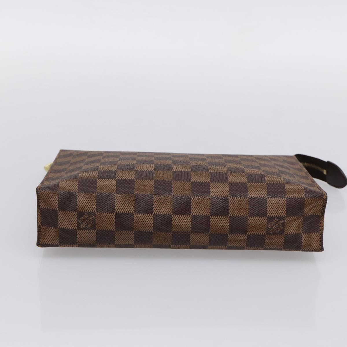 LOUIS VUITTON Damier Ebene Poche Toilette 26 Pouch N47543 LV Auth 202619A