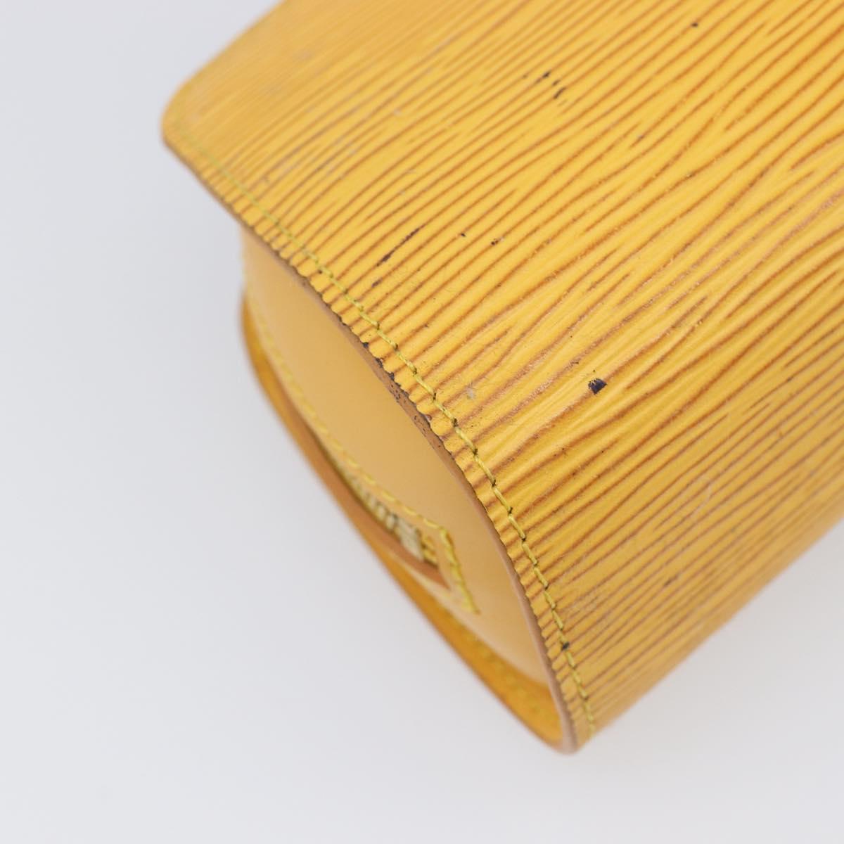 LOUIS VUITTON Epi Dauphine PM Pouch Yellow M48449 LV Auth 202620