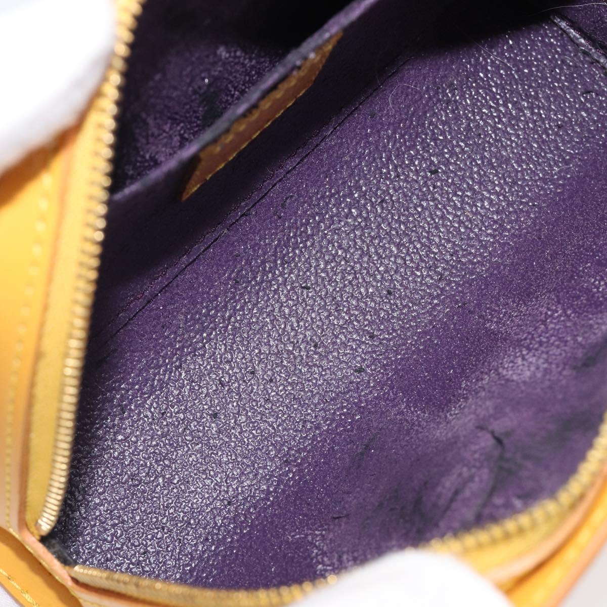 LOUIS VUITTON Epi Dauphine PM Pouch Yellow M48449 LV Auth 202620