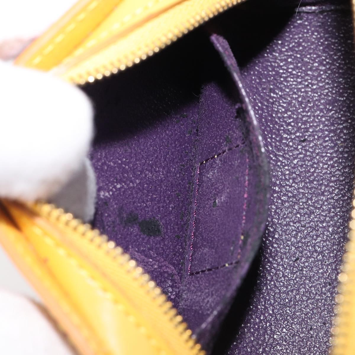LOUIS VUITTON Epi Dauphine PM Pouch Yellow M48449 LV Auth 202620