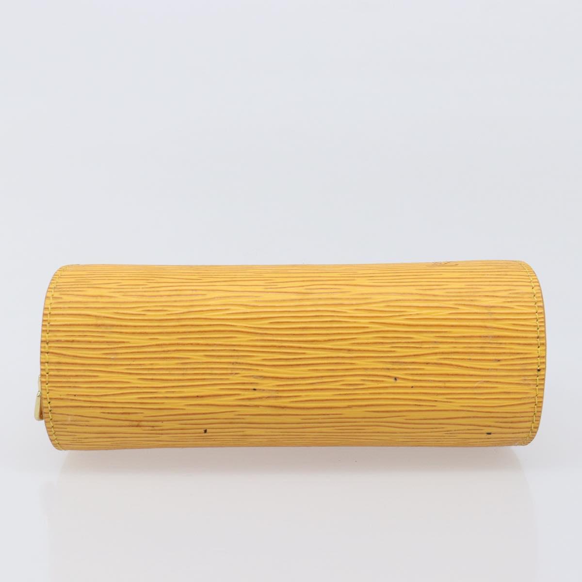 LOUIS VUITTON Epi Dauphine PM Pouch Yellow M48449 LV Auth 202620