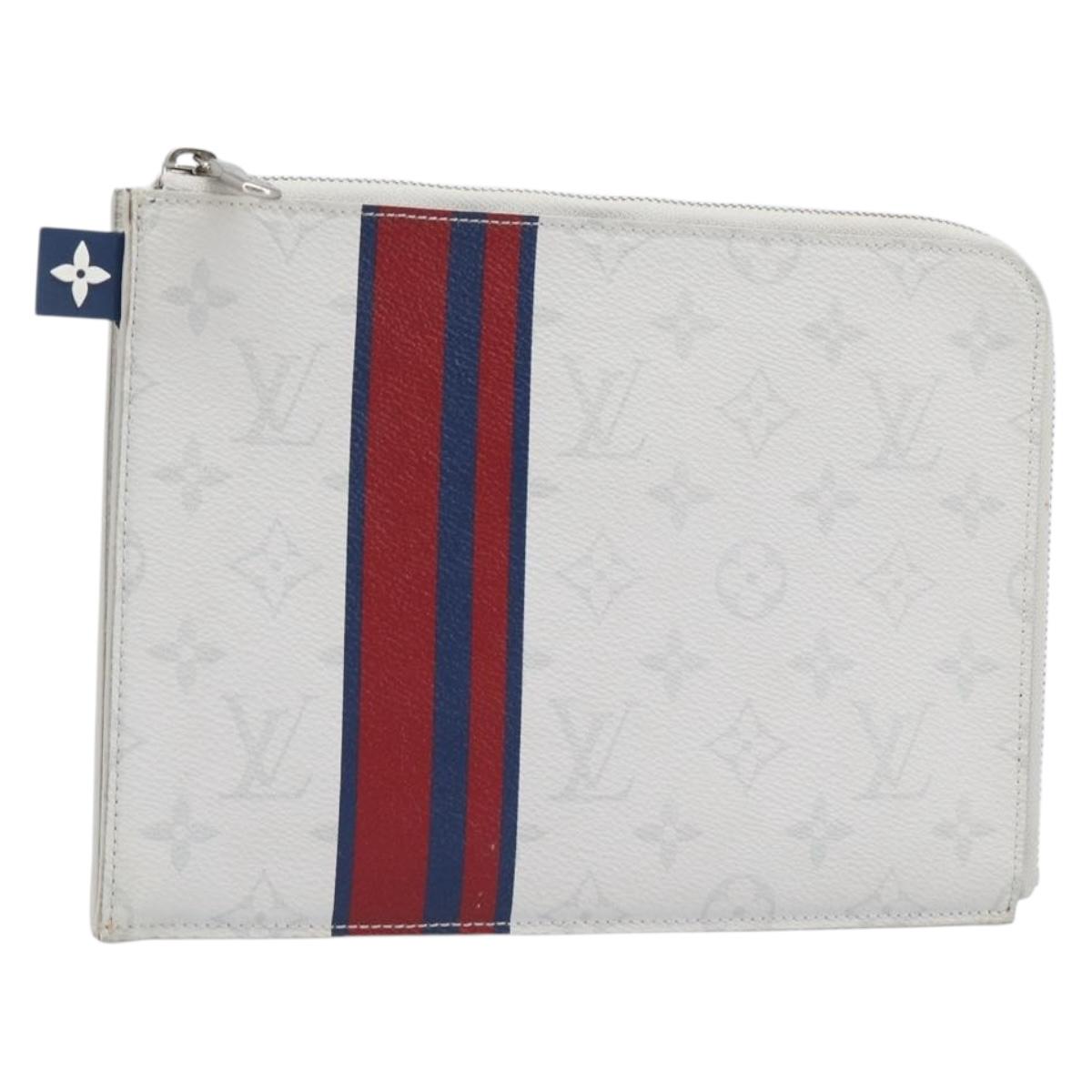 LOUIS VUITTON Monogram White Pochette Jules PM Bag White M61745 LV Auth 202622V