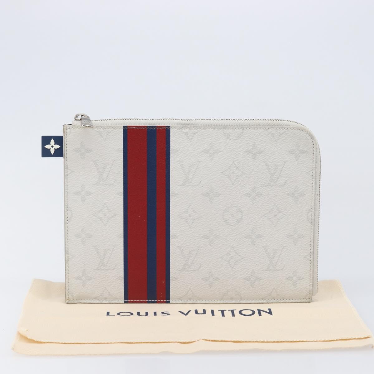 LOUIS VUITTON Monogram White Pochette Jules PM Bag White M61745 LV Auth 202622V