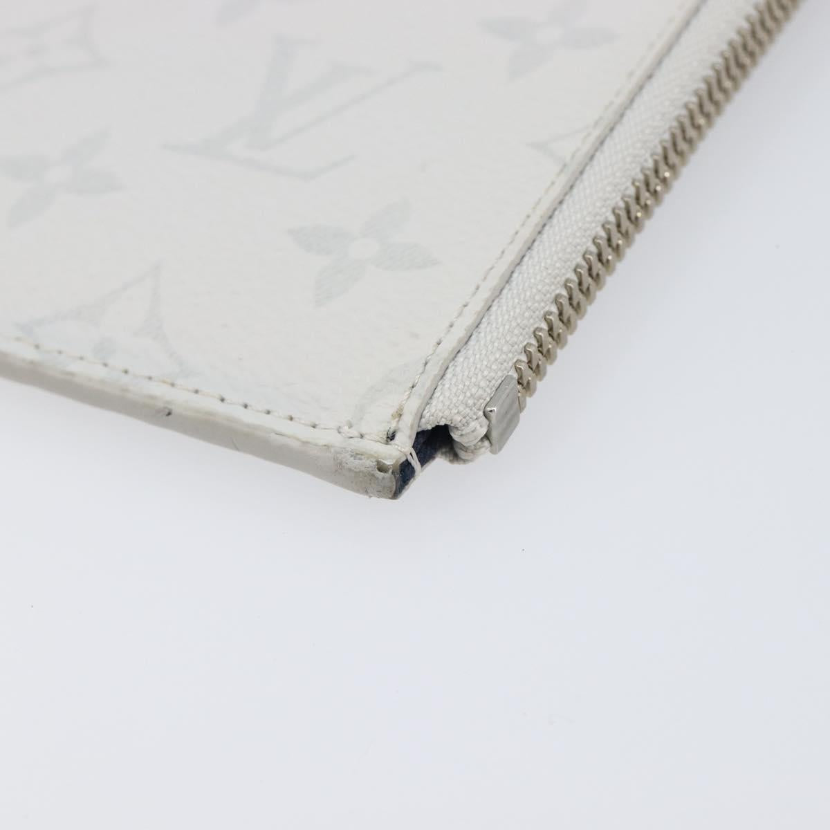 LOUIS VUITTON Monogram White Pochette Jules PM Bag White M61745 LV Auth 202622V