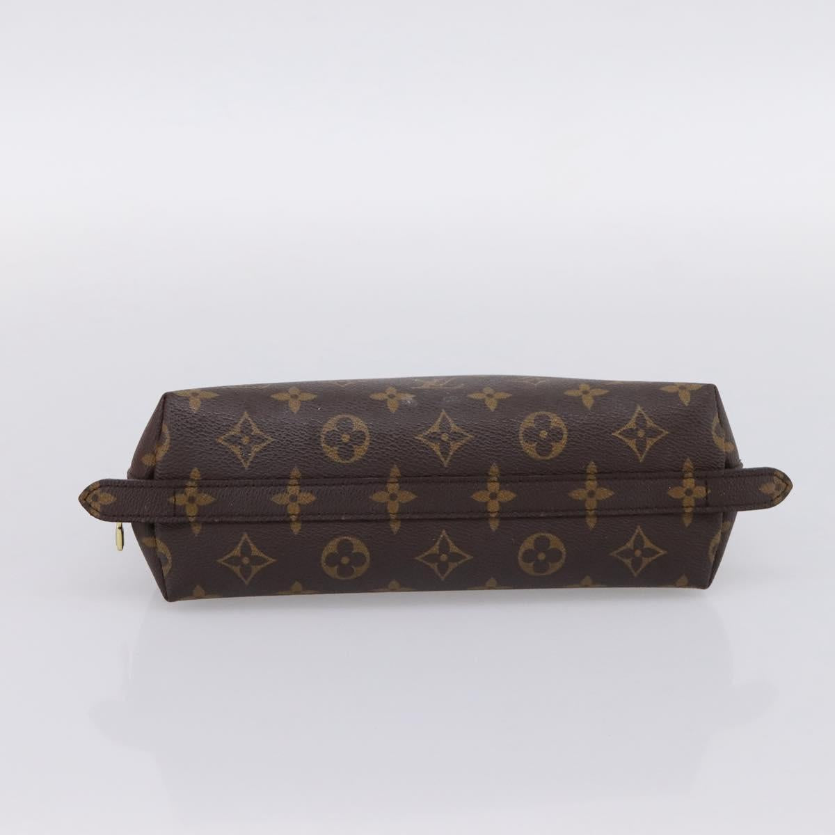 LOUIS VUITTON Monogram Trousse Demi Ronde Cosmetic Pouch M47520 LV Auth 202626