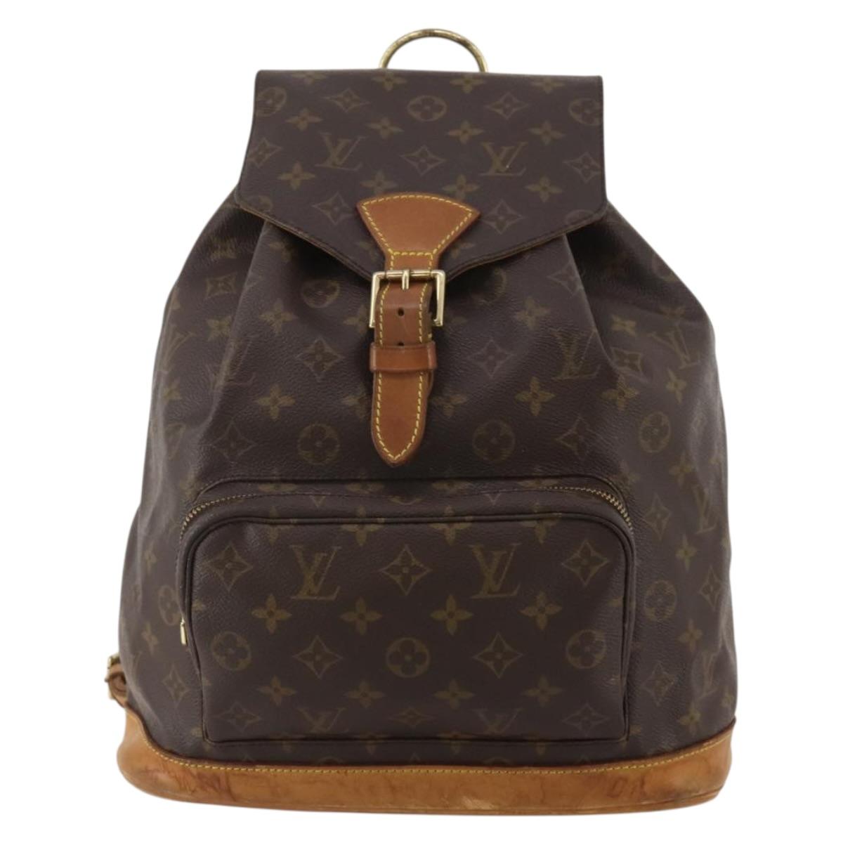 LOUIS VUITTON Monogram Montsouris GM Backpack M51135 LV Auth 202631