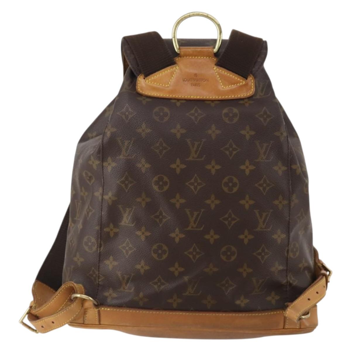 LOUIS VUITTON Monogram Montsouris GM Backpack M51135 LV Auth 202631
