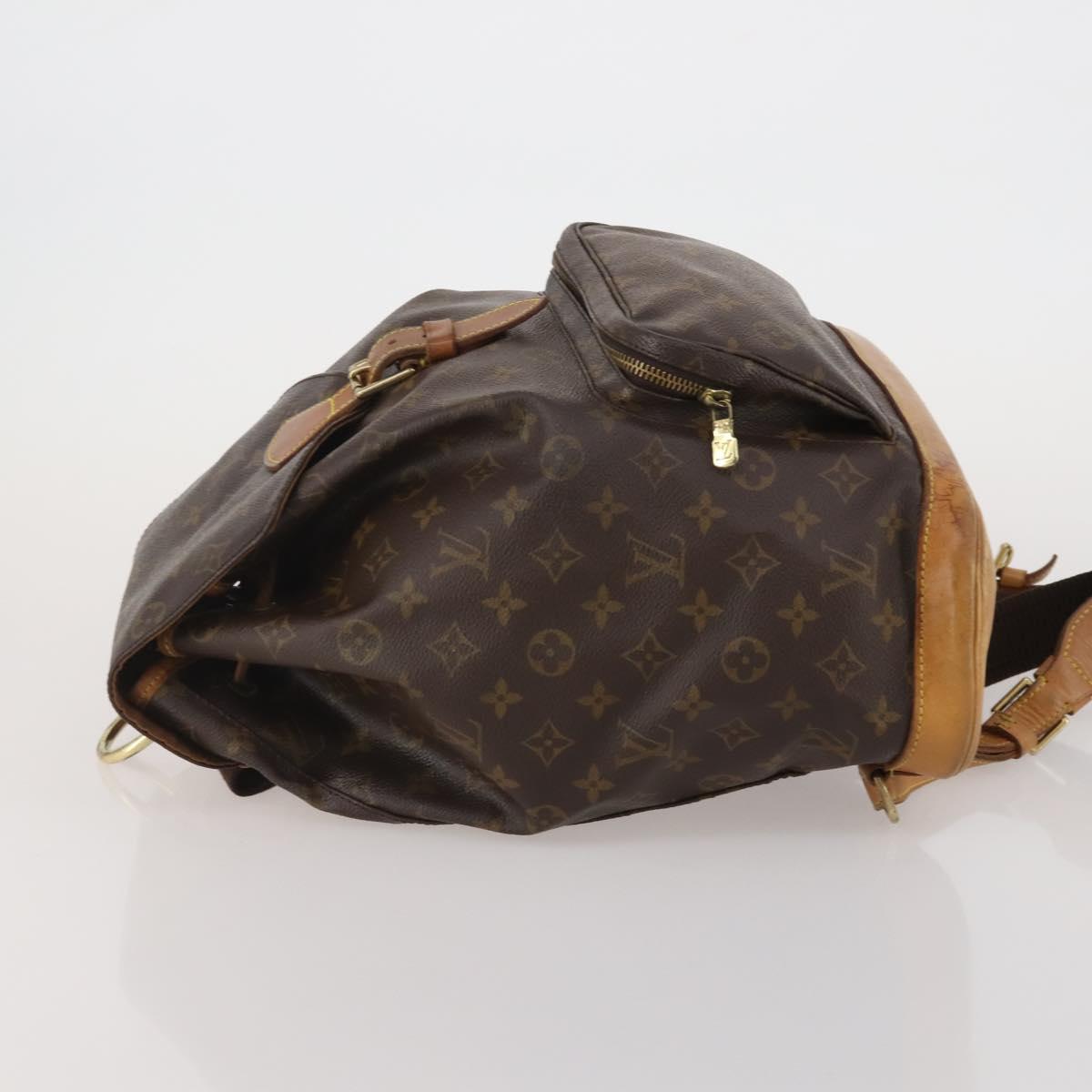 LOUIS VUITTON Monogram Montsouris GM Backpack M51135 LV Auth 202631