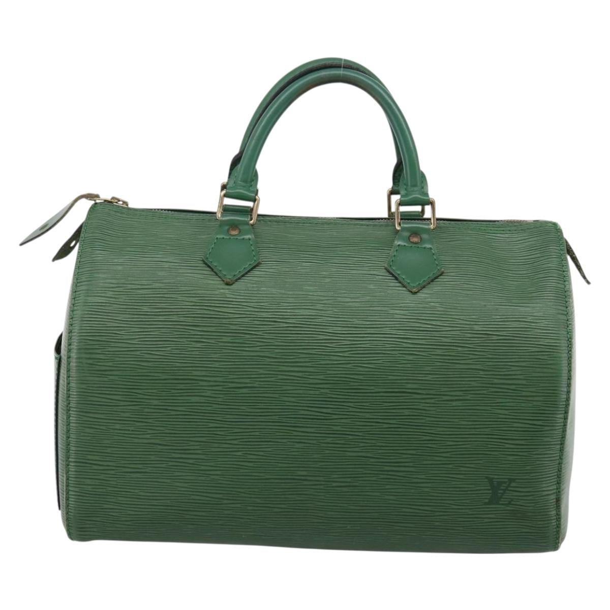 LOUIS VUITTON Epi Speedy 30 Hand Bag Borneo Green M43004 LV Auth 202634