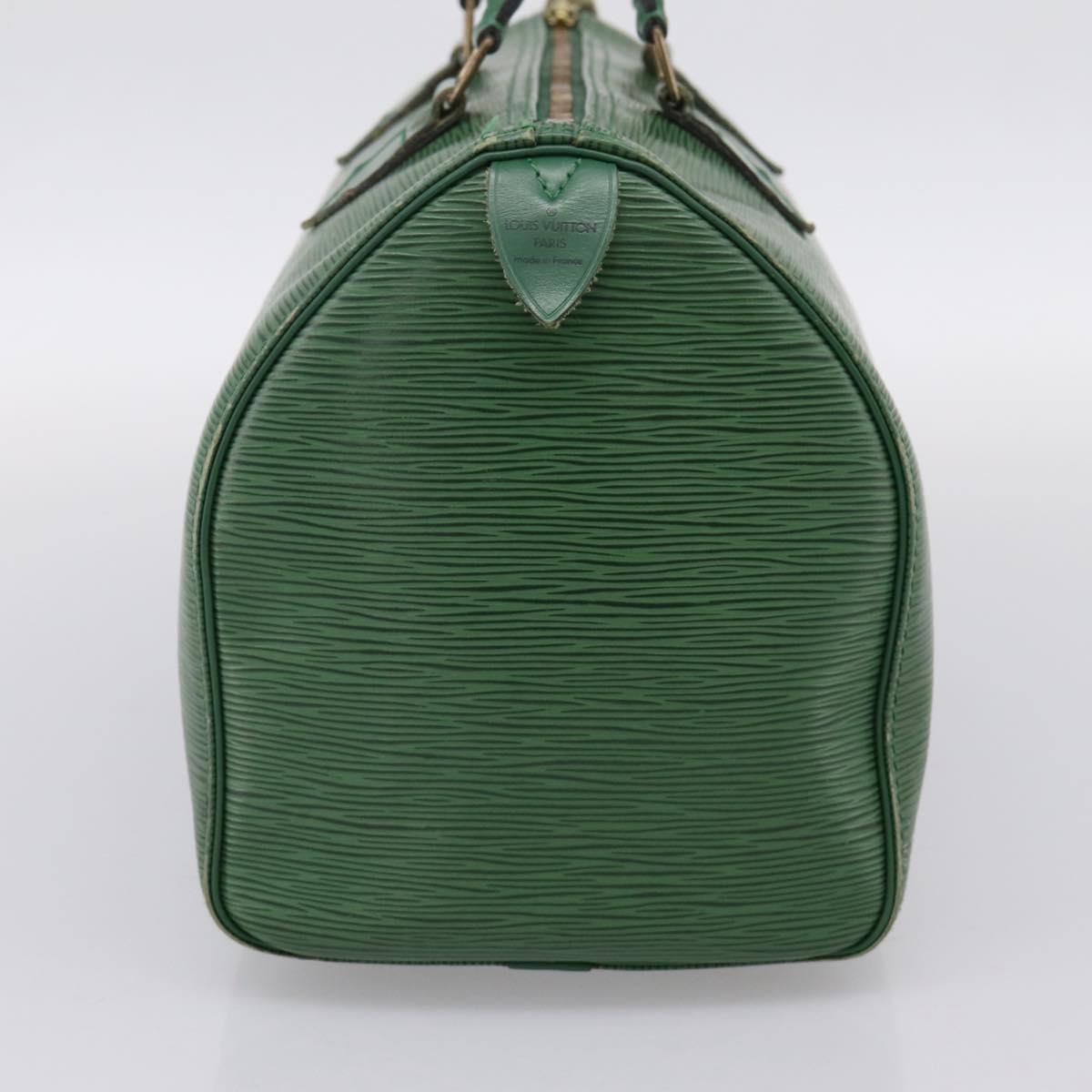 LOUIS VUITTON Epi Speedy 30 Hand Bag Borneo Green M43004 LV Auth 202634