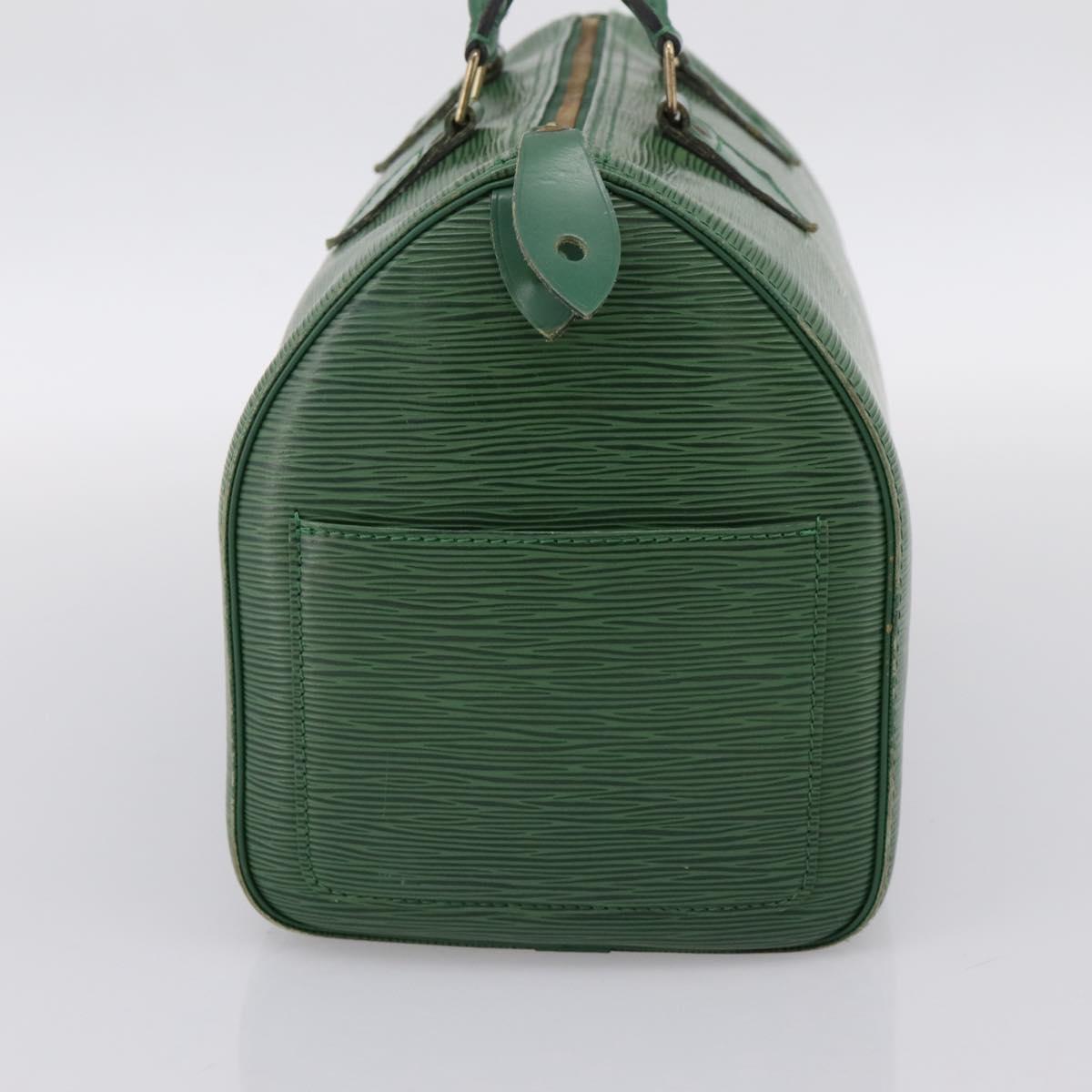 LOUIS VUITTON Epi Speedy 30 Hand Bag Borneo Green M43004 LV Auth 202634