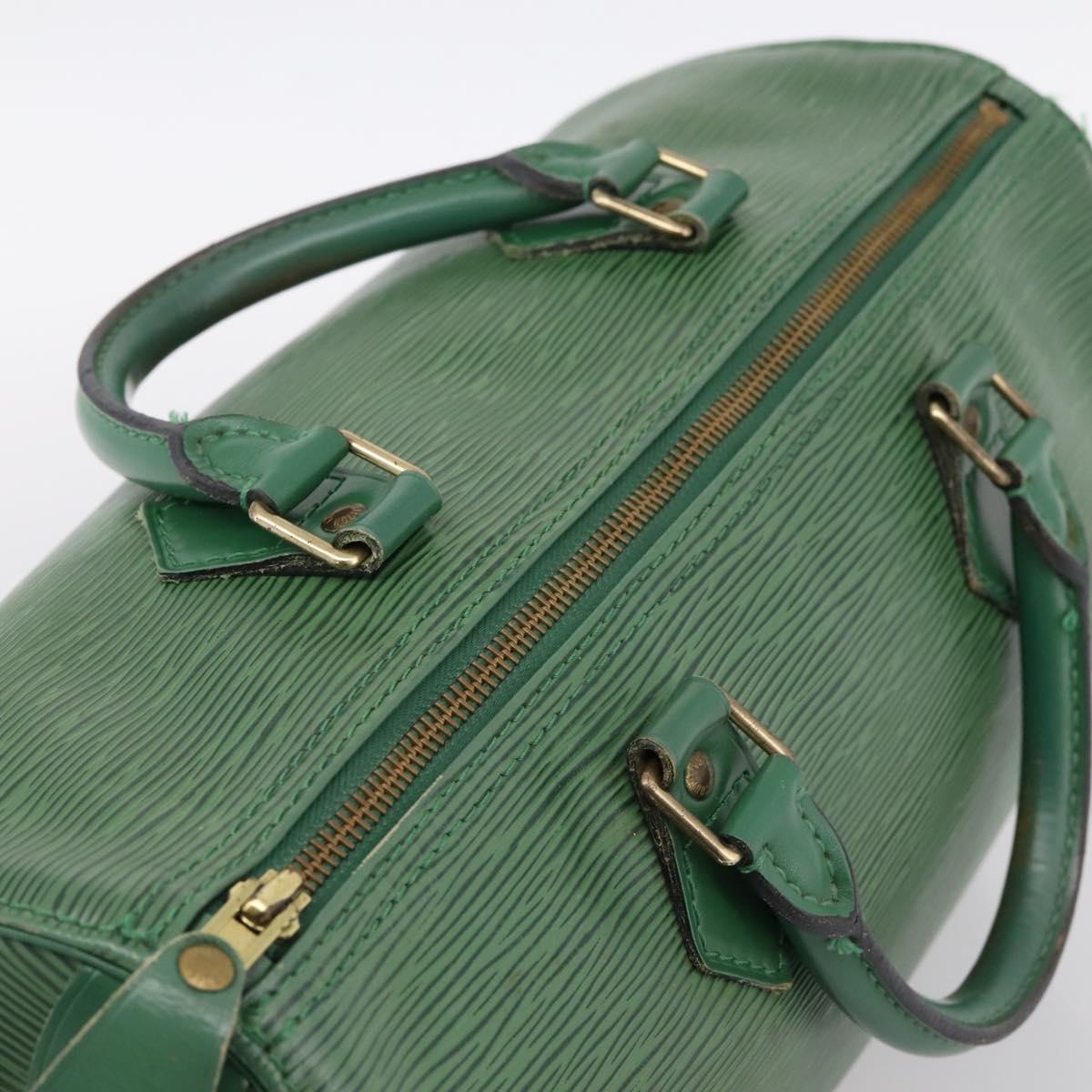 LOUIS VUITTON Epi Speedy 30 Hand Bag Borneo Green M43004 LV Auth 202634